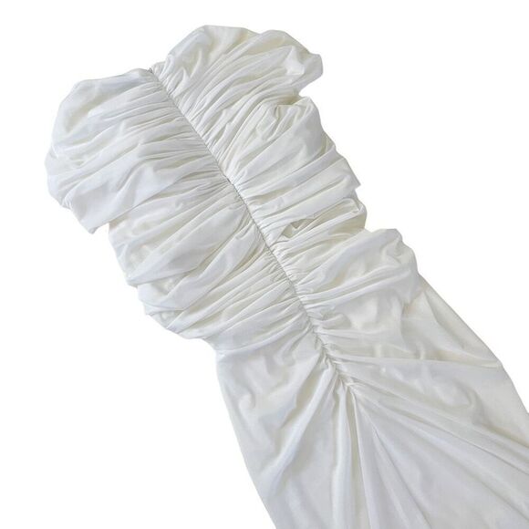 Christopher Esber Venusa Tee Dress in White - Picture 7 of 13